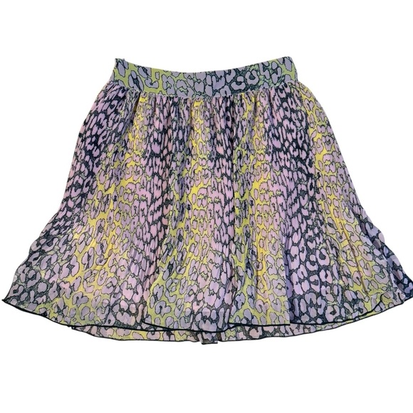 GANNI Animal Print Mini Skirt Size 34 - Picture 1 of 5